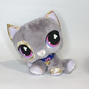Littlest Pet Shop LPS VIP Gray Kitty Cat Plush Toy w/ Tag No Code Hasbro